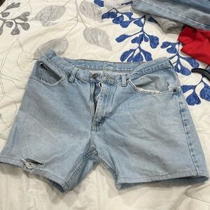 Distressed Jean shorts